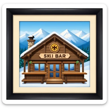 ski bars sticker