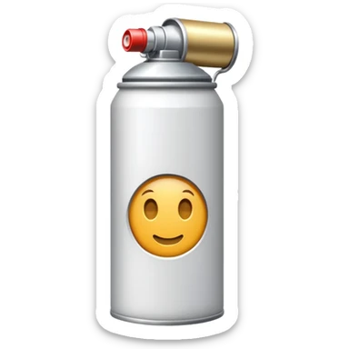 white Spray Paint Can sticker