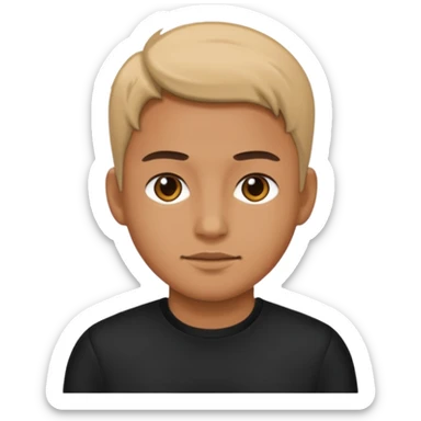 time traveler in black clothes sticker