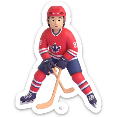 hockey man sticker