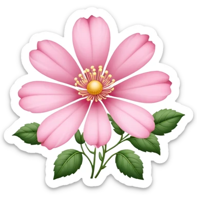pink regency flower sticker