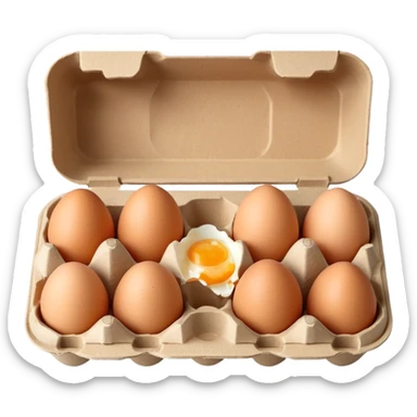 egg carton sticker