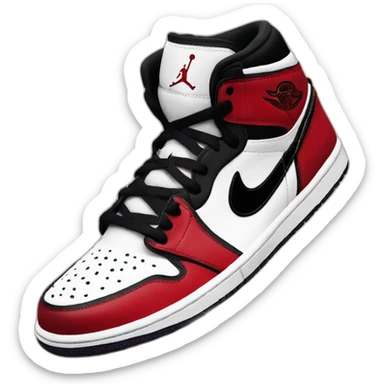 Nike Jordan one red shadow  sticker