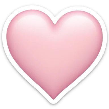 Pastel pink heart sticker
