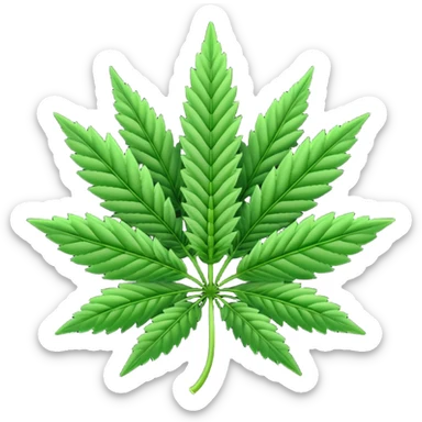 Marijuana plant emblem with 420 in the middle sticker