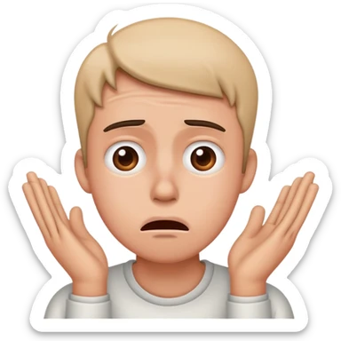 Persona desesperada sticker