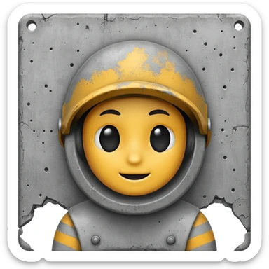 concrete wall, beton. wall. no face or emotion sticker