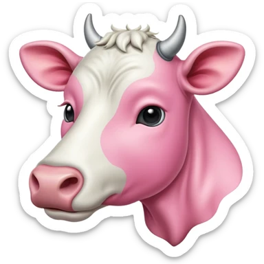 Udder of a cow from up close sticker