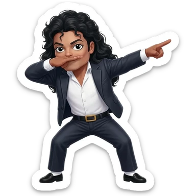 skinny michael jackson dab sticker