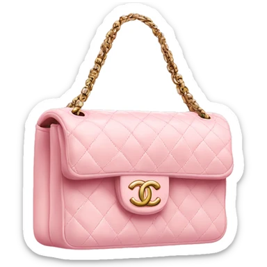 Soft pink Chanel bag sticker