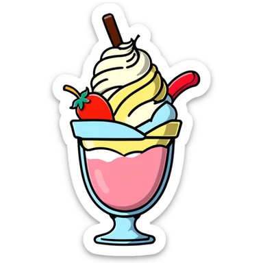 banana split  sticker