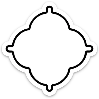 облако с 4 выступами sticker