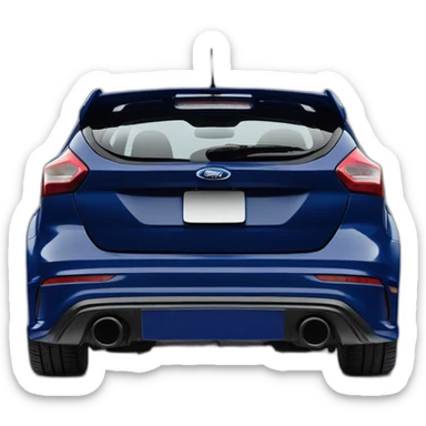 Ford focus RS dark blue rear sticker