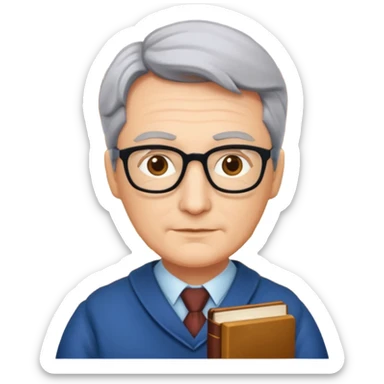 mdidle aged, The wise librarian sticker