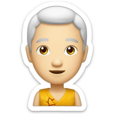 Chinois qui ma.ge du riz sticker