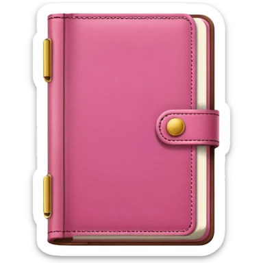 Pink diary sticker