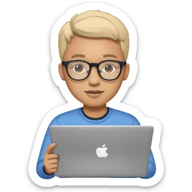 A TECH GUY WITH LAPTOP sticker