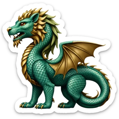 Mušḫuššu, hybrid dragon-lion, Mesopotamian myth sticker