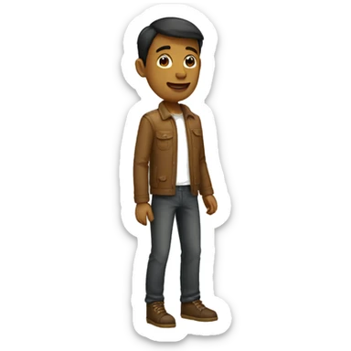 homme debout sticker