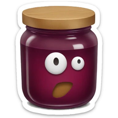 a jar of jam sticker