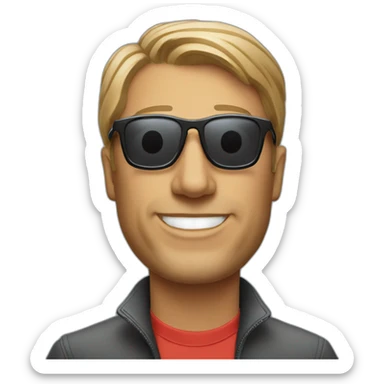 Chris Anderson TED Talks wearing sunglasses sticker