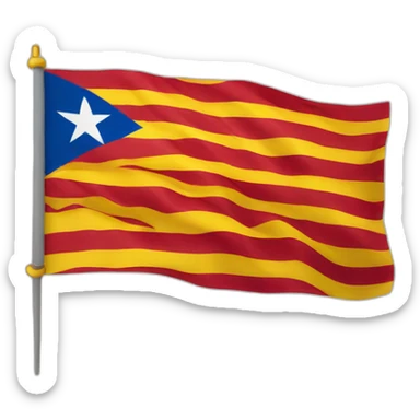 Catalonia flag sticker