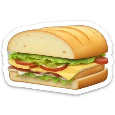Sandwich made in the semicircular bread sticker