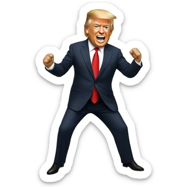 Trump dancing sticker