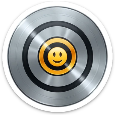 platinum vinyl with an apartment logo in the middle sticker