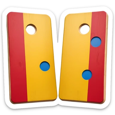 Cornhole board sticker