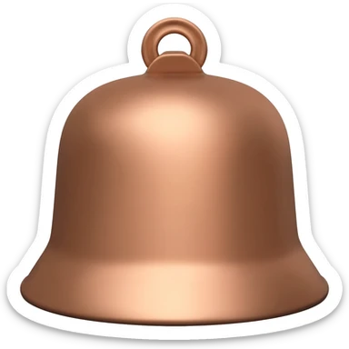 plain cowbell with hard edges sticker