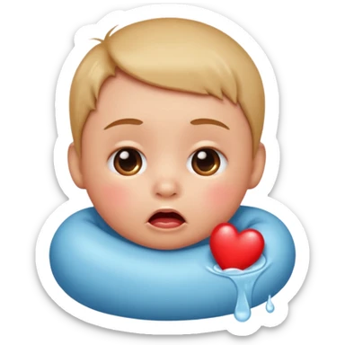 Please make an iPhone version of the baby emoticon that hurts because of the fever sticker