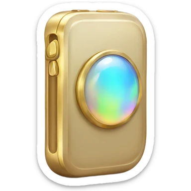Opal gold Iphone sticker