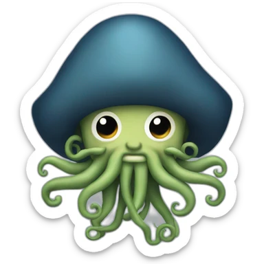 Davy Jones with tentacles sticker