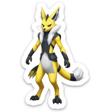 Lombax-Zeraora-Renamon full body sticker