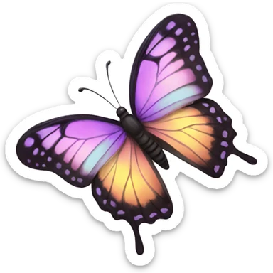 aesthetic butterfly sticker