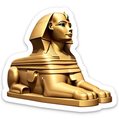 side view ofGreat Sphinx of Giza, no frame sticker