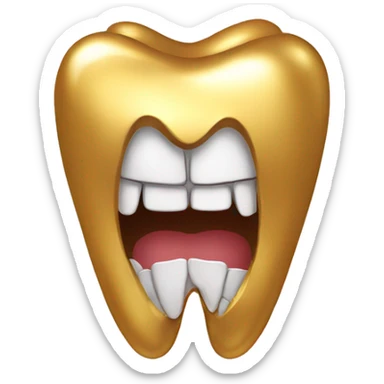 Gold Tooth  sticker