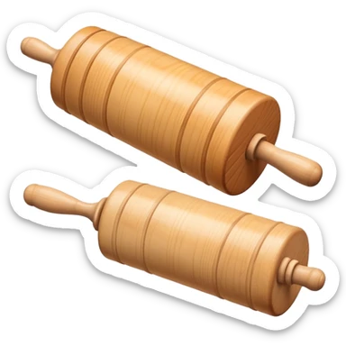 rolling pin two handles sticker