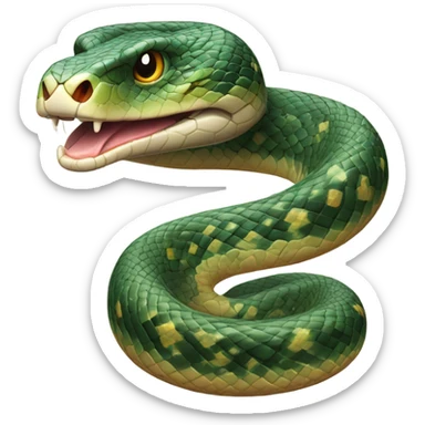 Realistic snake sticker