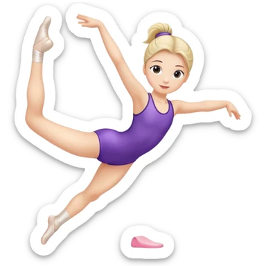 Girl ginastyc sticker