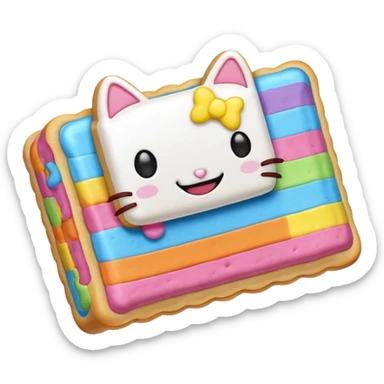 nyan cat poptart sticker