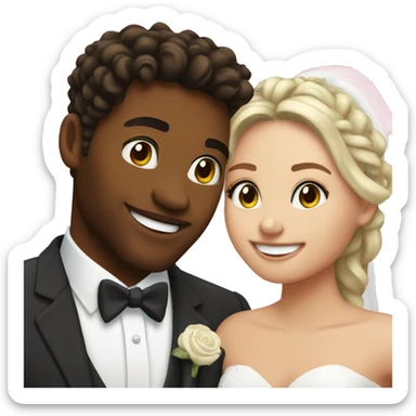 dylan and ashley marrying each other sticker