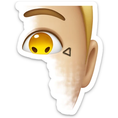 Someone popping a pimple  sticker