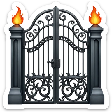 firey gates of oblivion sticker
