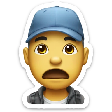 Making a duck face sticker