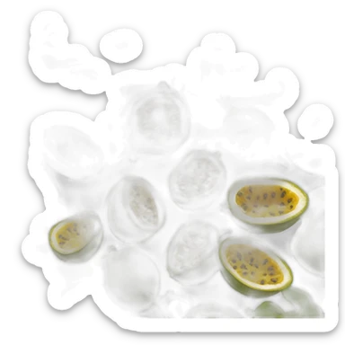 passion fruit not cut sticker