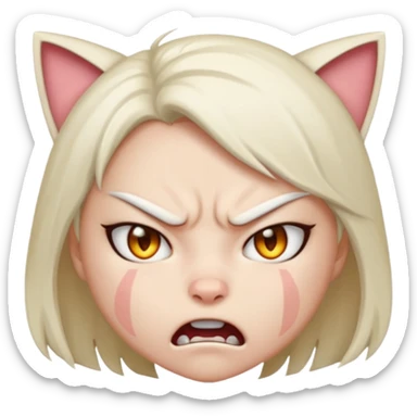 neko-girl angry
 sticker