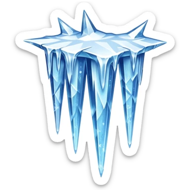 Icicles and Frozen Snow sticker