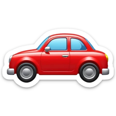 red toy car sticker